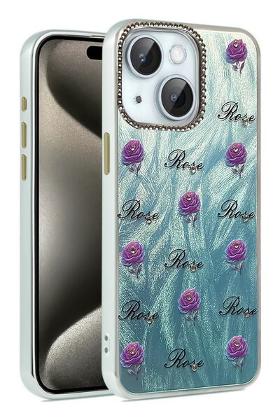 feifei غطاء حماية لهاتف آيفون 15 - غطاء بنمط مرآة - نمط 9-(5796) - VOANFD7286-1284