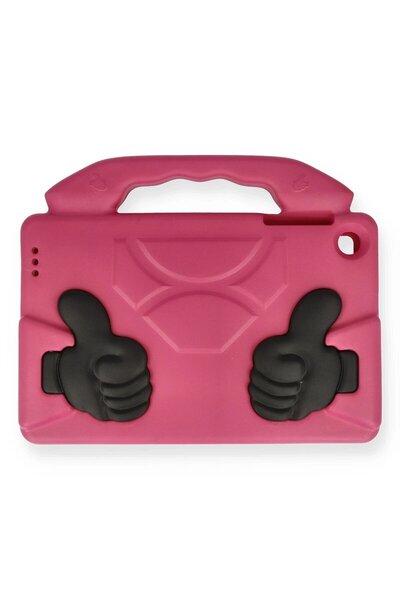 Khayra Samsung Galaxy T220 Tab A7 Lite 8.7 Case Like Tablet with Stand Silicone - Pink-(57 - Eszaoc5940-8