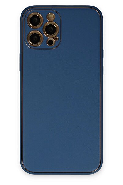 VINTESSY غطاء حماية لهاتف آيفون 12 برو من جلد الكوكو - أزرق فاتح - (5796) - VOANFD5211-9025