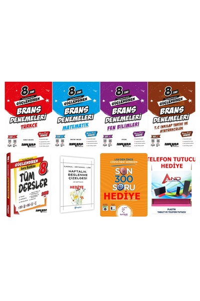Ankara Yayıncılık 2025-2026 Müfredat 8 Sınıf Tüm Dersler Soru Bankası + Yeni ...
