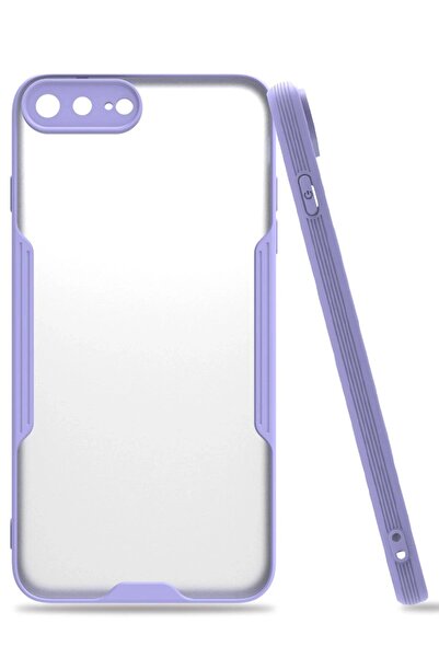 Khayra حافظة آيفون 7 بلس من السيليكون البلاتيني - أرجواني - (5796) - ESZAOC6136-7645