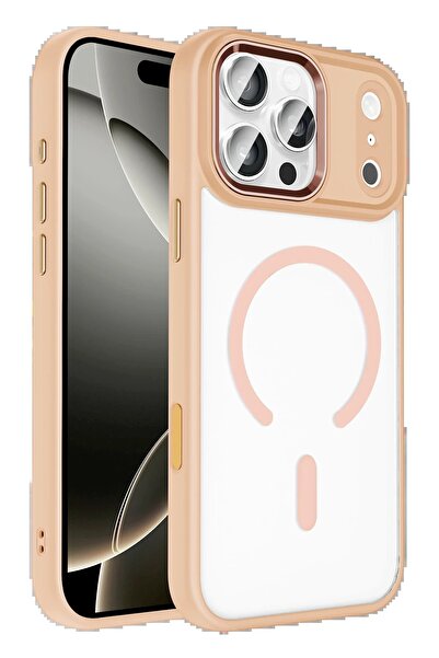 Khayra غطاء تيريا ماجسيف لهاتف ابل ايفون 17 برو ماكس - وردي-(5796) - ESZAOC7699-1478