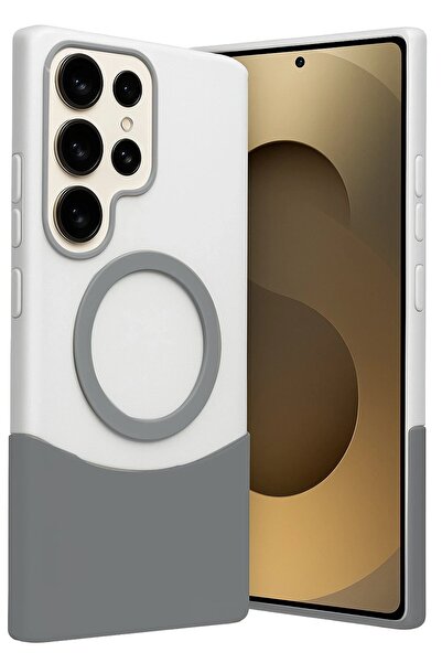 ETC غطاء سامسونج جالاكسي S25 الترا فيلار ماج سيف - رمادي طبيعي - (5796) - MYG6827-6683