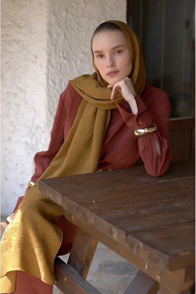 lune LİNEN MONEGRAM HARDAL