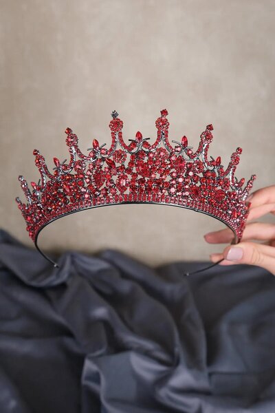 Fiyonks Atölye Infinite Premium Bridal Crown, Luxury Henna, Wedding Crown