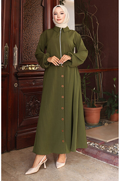 sefamerve Αεροβιν Υφασμάτινο Σετ Διπλό με φερμουάρ 0136-04 Χακί