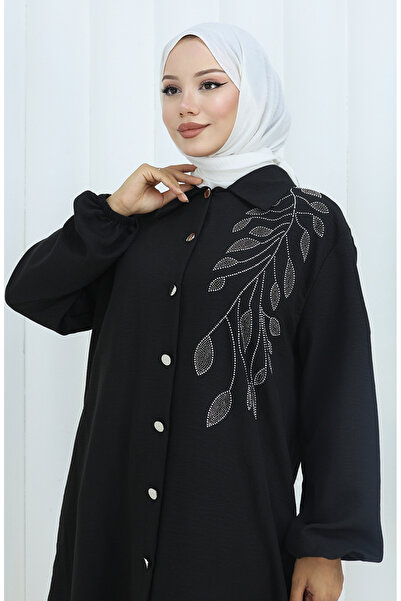 sefamerve Aerobin Fabric Tunic Trousers Double Suit 2134-07 Black