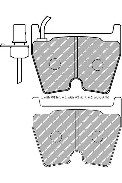 FERODO Set Plăcuțe Frână DS Performance FDS1664 - Racing pentru Audi, VW, Lam...