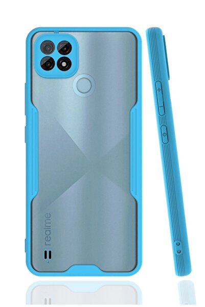 feifei حافظة ريلمي C21 سيليكون بلاتينيوم - أزرق-(5796) - VOANFD8762-2052