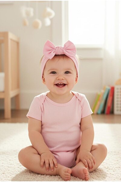 Babygiz Κοριτσάκι Παιδικό φιόγκο με κορδόνι που δένει, 100% βαμβακερό χτενισμένο βαμβάκι, αντιολισθητικό, εξαιρετικά εύκαμπτο μαλακό κεφαλόδεσμο