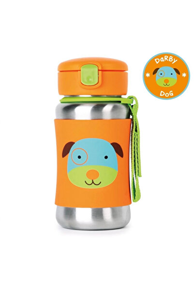 Skip Hop Zoo Pipetli Paslanmaz Çelik Suluk 350 Ml Köpek