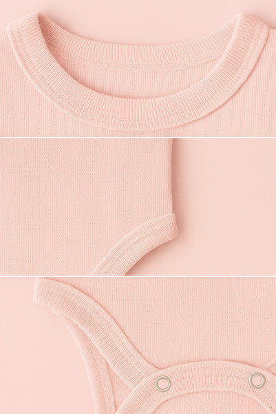 SVART WEAR Mother Baby Child Combination Cotton Oversize T-Shirt + Cotton Snap Fastener Bodysuit Single Price