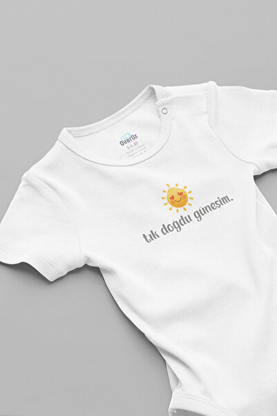 Overoz Mom and Dad Written Bodysuit, I'M Born to Shine, Sun Written Baby Bodysuit 5921