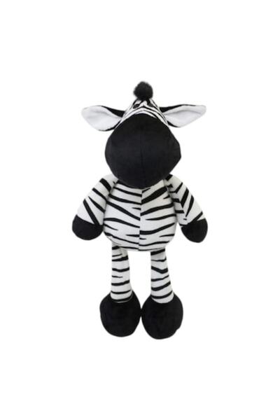 MASHASHOP Mascota de plus, Zebra, alb/negru, 33 cm