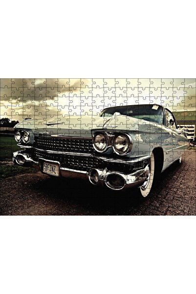 Cakapuzzle Cakasepetim Vintage Araba 120 Parça Puzzle Yapboz Mdf (Ahşap)