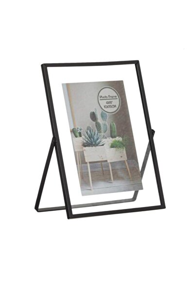 Wonderland Rama Foto Decorativa Metalica Transparenta Suport Negru 10x15cm