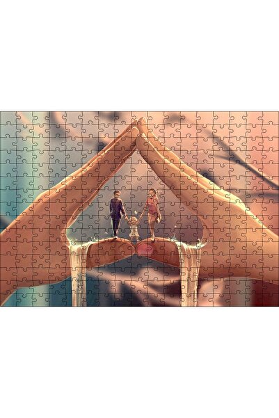 Cakapuzzle Cakasepetim Family between Hands 120 Piece Puzzle Jigsaw Mdf (Wood)