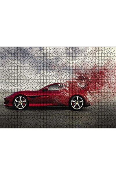 Cakapuzzle Cakasepetim Red Ferrari Automobile 1000 Piece Puzzle Jigsaw Mdf (W...