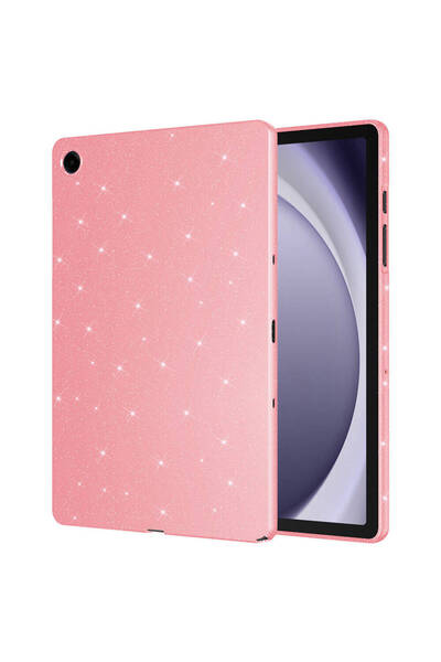 zore Galaxy Tab S10 Lite Silvery Shiny Tablet Cotton Case - Pink