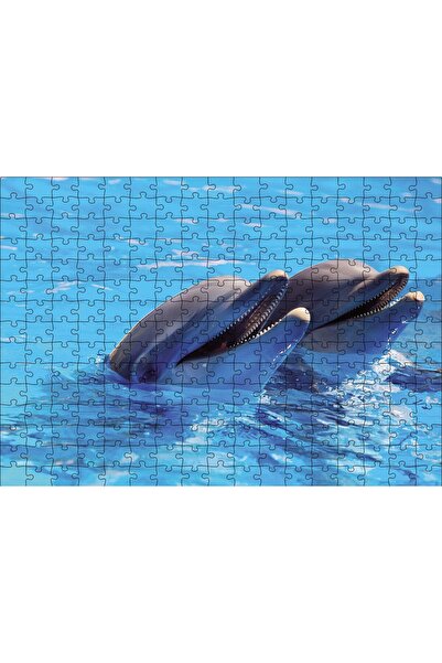 Cakapuzzle Cakasepetim Double Dolphins 255 Piece Puzzle Jigsaw Mdf (Wood)