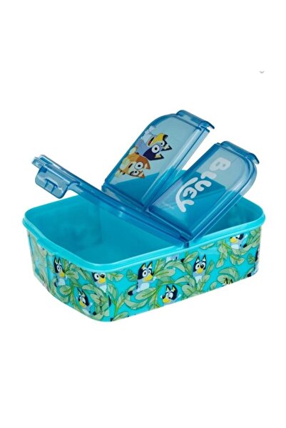 OEM Caserola cu 3 compartimente, Bluey, plastic, albastru, 500ml