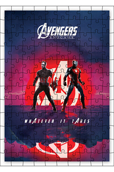 Cakapuzzle Cakasepetim Avengers Endgame Captain America and Iron Man 120 Piec...