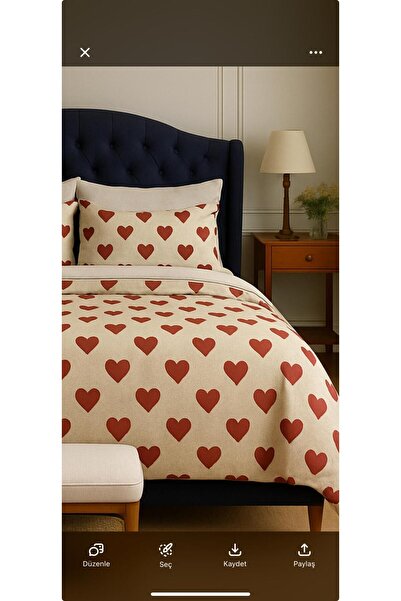 Sheri Home Ham Kumaş %100 Pamuk Lastikli Çarşafli Tek Kişilik Nevresim Takımı Leopar8387377
