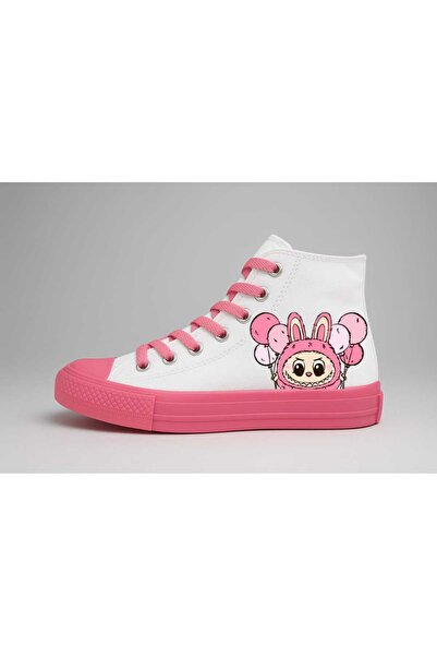 amazoondesing laladulubu cu imprimeu Pantofi sport pentru fete Alb Roz Talpă