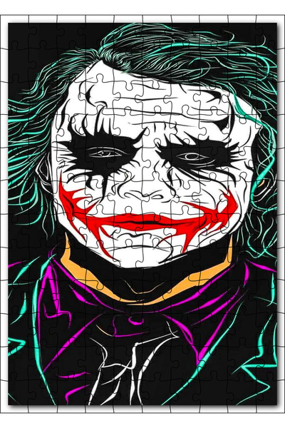 Cakapuzzle Cakasepetim Joker Neon Drawing 120 Piece Puzzle Jigsaw Mdf (Wood)