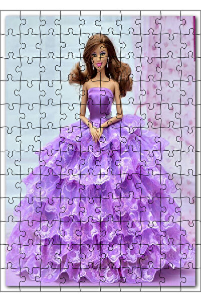 Cakapuzzle Cakasepetim Barbi Bebek Mor Gelinlik Görseli 120 Parça Puzzle Yapb...