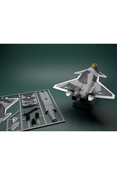 Genel Markalar CHENGDU J-20 FİGHTER JET SAVAŞ UÇAK KİT KART KENDİN KUR OYNA(16cm)EĞİTİCİ OYUNCAK EBEVEYN OYUNCAK