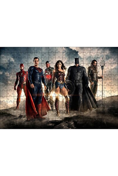 Cakapuzzle Cakasepetim Justice League Heroes 255 Piece Puzzle Jigsaw Mdf (Wood)