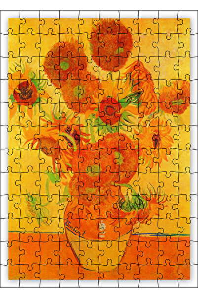 Cakapuzzle Cakasepetim Aycicekleri Van Gogh 120 Parça Puzzle Yapboz Mdf (Ahşap)
