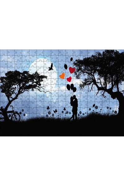 Cakapuzzle Cakasepetim Valentine's Nature Balloon Heart 255 Piece Puzzle Jigs...