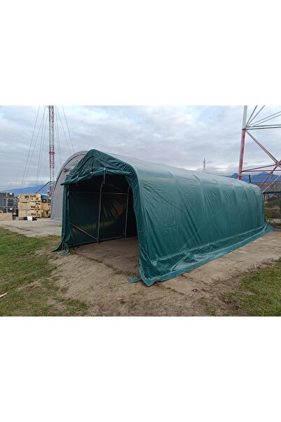 Martin Corturi Evenimente 3,3x4,8m Garaj tip Cort PVC 450 g/m²- verde - pentru Masini Motociclete Biciclete