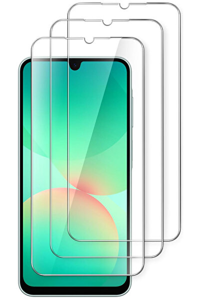 CEPSTOK Samsung Galaxy A26 Kırılmaz Cam 3 Adet Temperli Şeffaf Ekran Koruyucu...