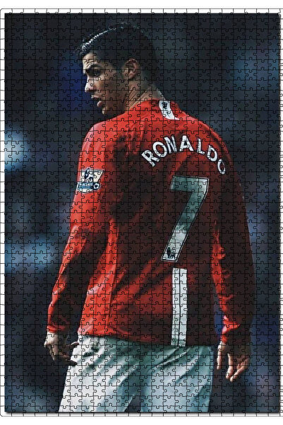 Cakapuzzle Manchester United 7 Numara Ronaldo 1000 Parça Puzzle Yapboz Mdf (Ahşap)