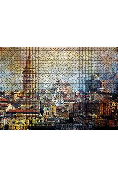 Cakapuzzle Cakasepetim Galata Kulesinin Sanatsal Görsel 1000 Parça Puzzle Yap...