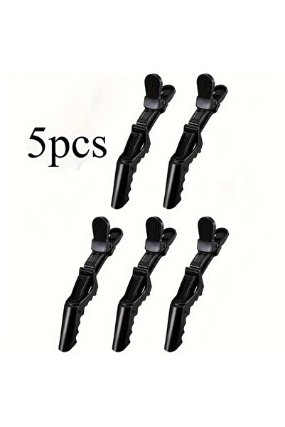 Eşya Dünyası 5-Piece Professional Hair Parting Comb – Non-Slip Black