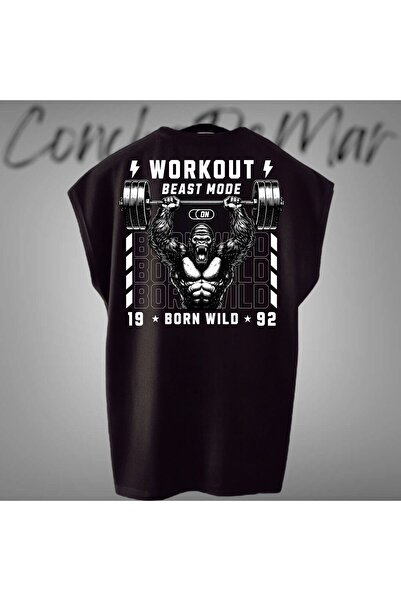 Vordevia تي شيرت رياضي مطبوع بنصف كم من Vorkout