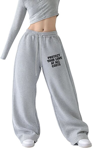 Le Vion Γυναικείο Φαρδύ Παντελόνι Φόρμας με Προστατευτικό Τελείωμα