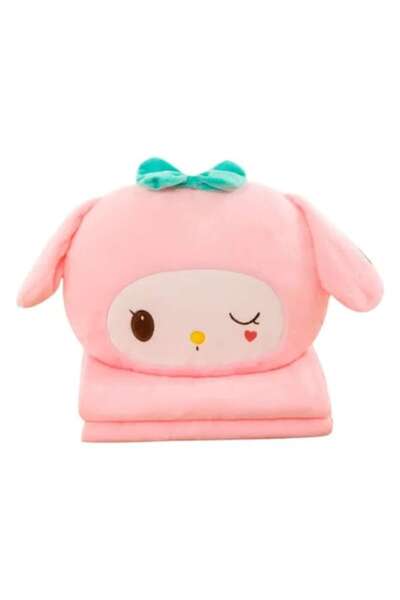 OEM Set jucărie și pătură, Kuromi din seria Hello Kitty Sanrio, roz