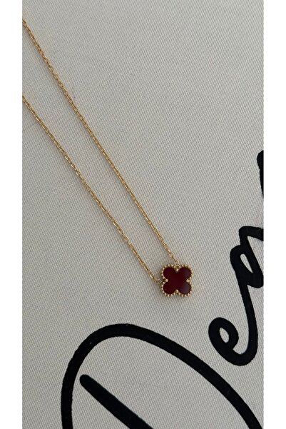 Muse Sister قلادة فولاذية بلون بوردو