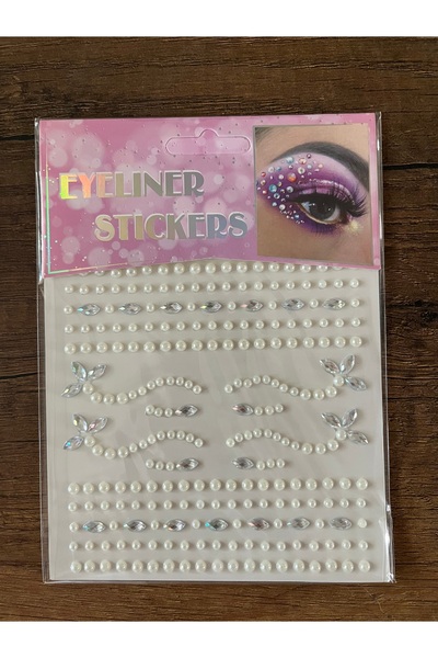 gülümse gel 1 Adet İnci Taşlı Yapıştırma Tırnak Saç Makyaj Stickerı Yüz Taşı ...