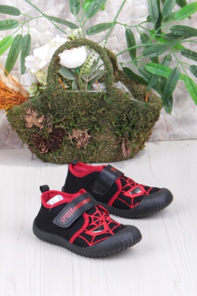 fort 3450 Gz Spıder Anaokulu Kreş Ev Erkek Çocuk Keten Panduf Ayakkabı