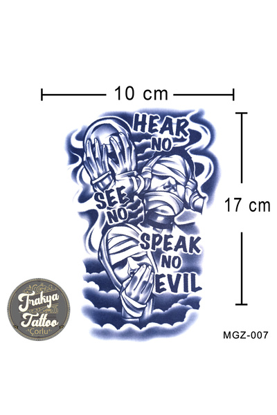 Trakya Tattoo 1 Ay Kalıcı Dövme Yarım Kol Bulut Dövmesi