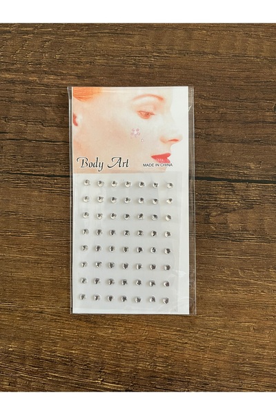 gülümse gel 1 Adet İnci Taşlı Yapıştırma Tırnak Saç Makyaj Stickerı Yüz Taşı ...