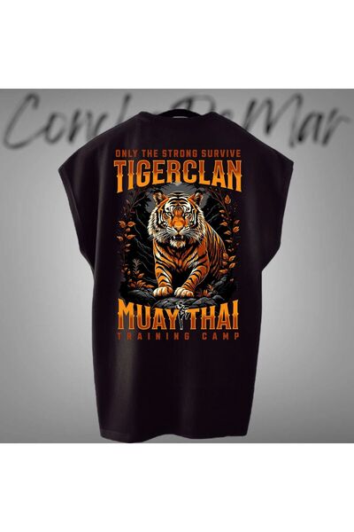 Vordevia Tricou sport cu jumătate de mânecă cu imprimeu Tigerclan Muay Thai