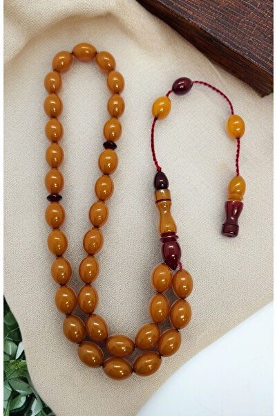 MERCAN-I ALA HARİKA ÇEKİM ESKİ MİSKEVİ HAMUR BADEM MODEL SİSTEMLİ ATÖLYE İMZALI KANAYAN BAĞA TESBİHLER