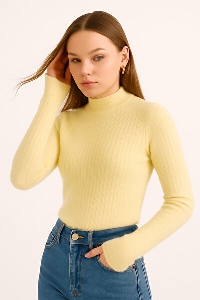 AGD COLLECTİON Parmak Geçişli Yumoş Crop